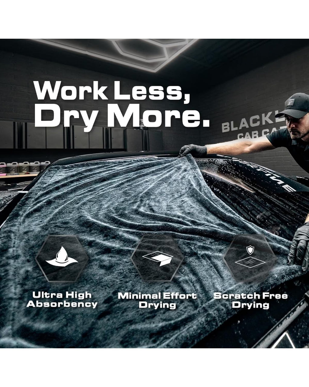 Twisted Loop Microfiber Car Drying Towel, 1300 GSM
