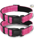 Reflective Dog Collars with Safety Buckle (2-Pack)