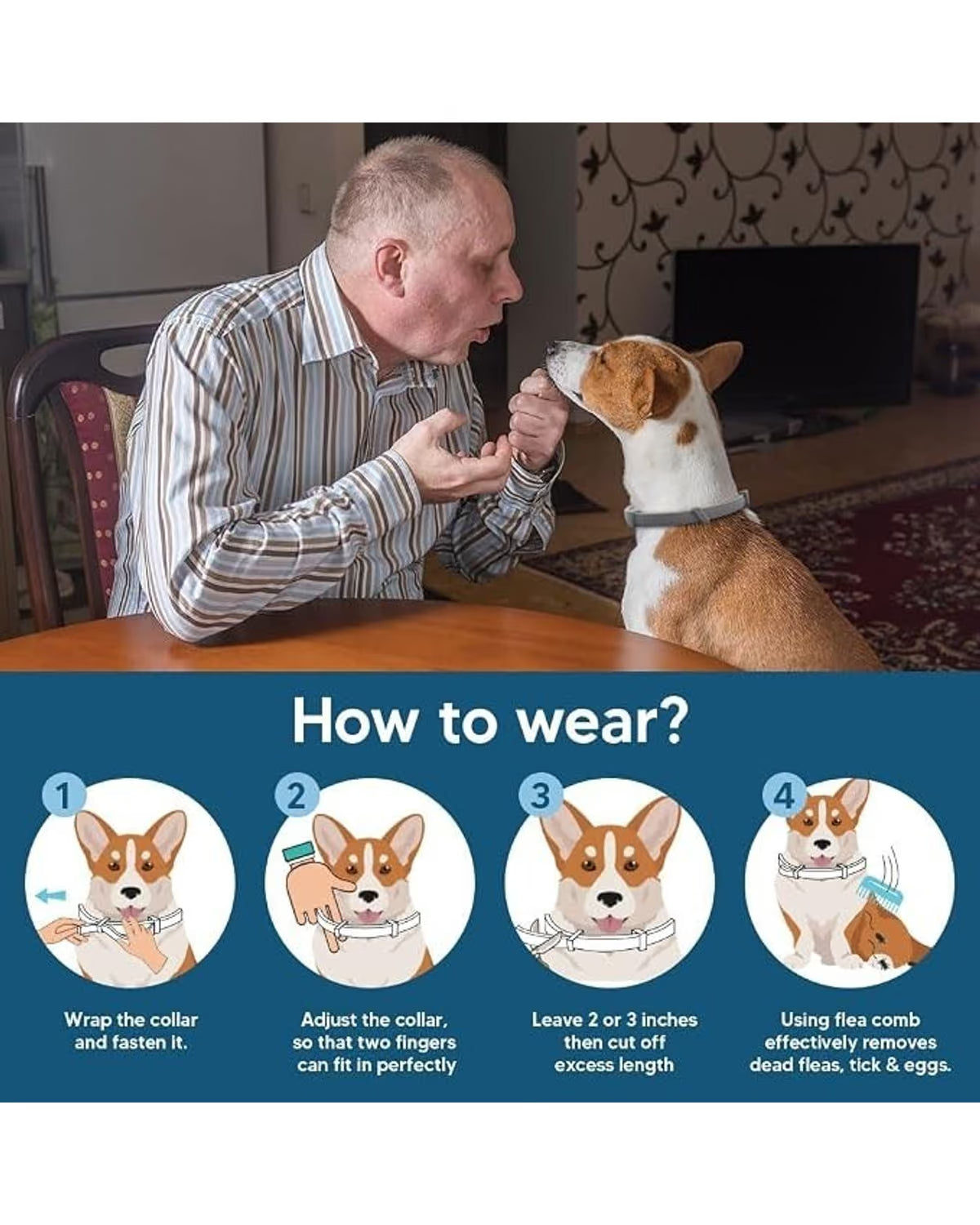 Plant-Based Flea & Tick Collars for Small Dogs (2-Pack)
