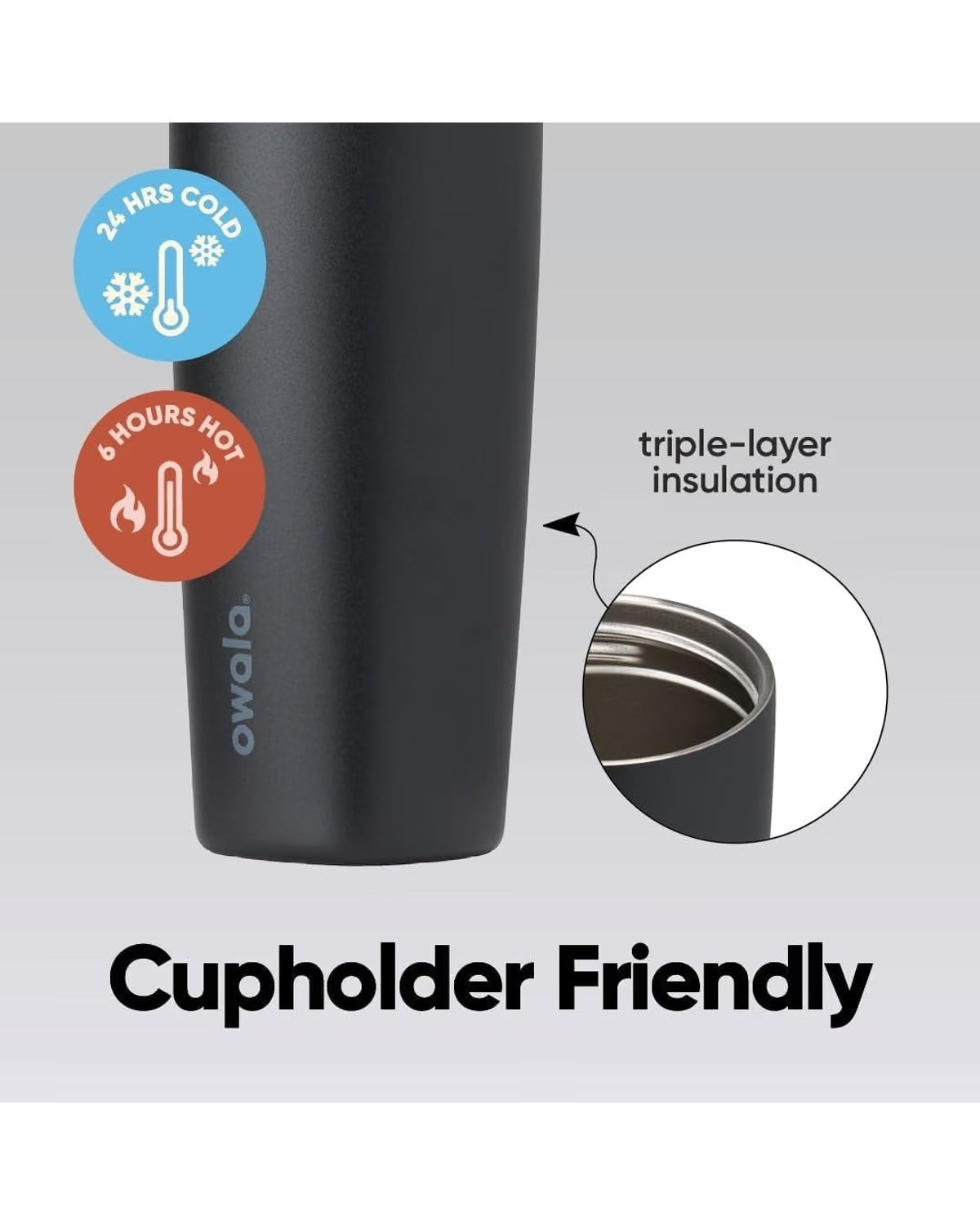 Owala SmoothSip Slider Insulated Coffee Tumbler