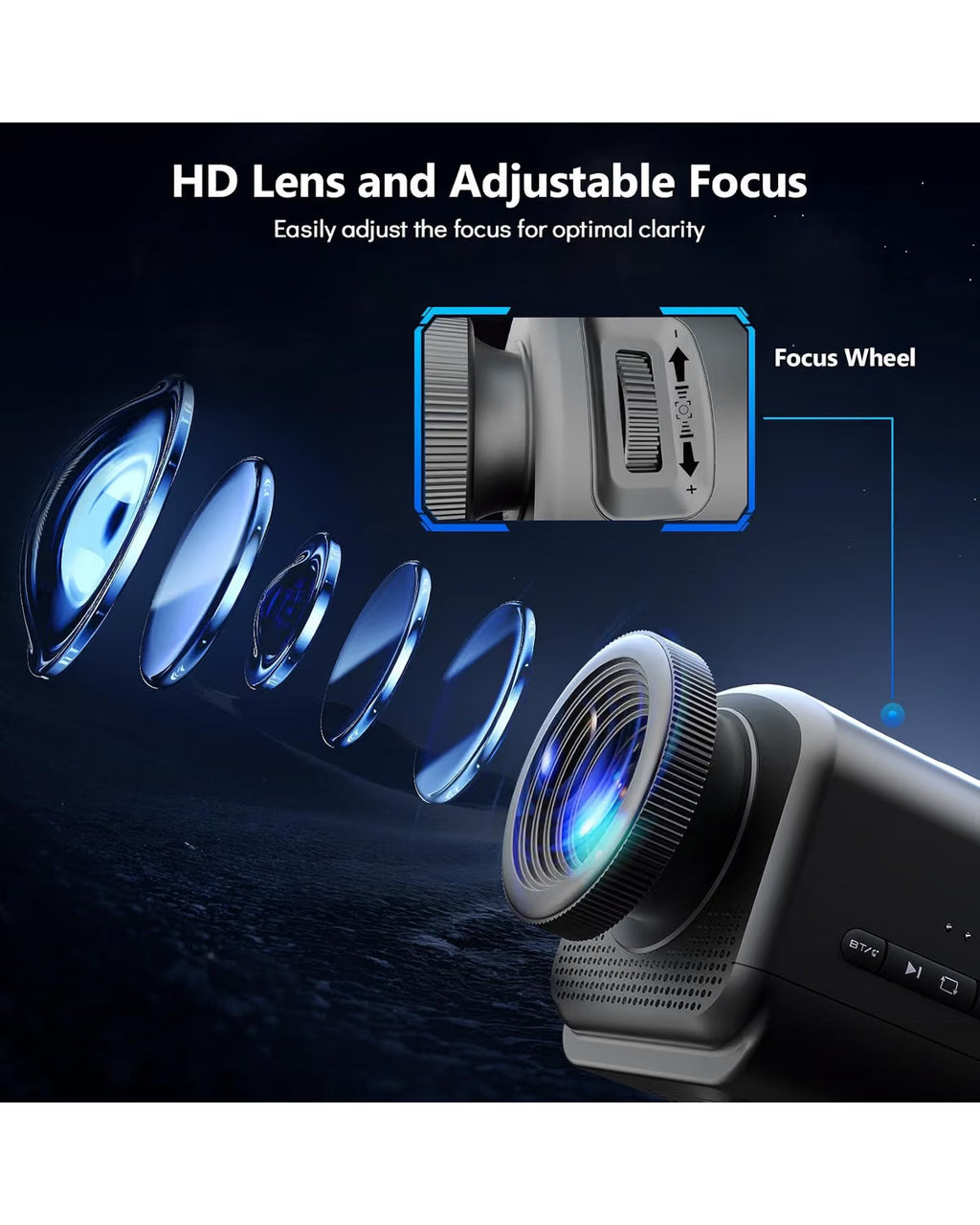 Rossetta 3D Galaxy Star Projector